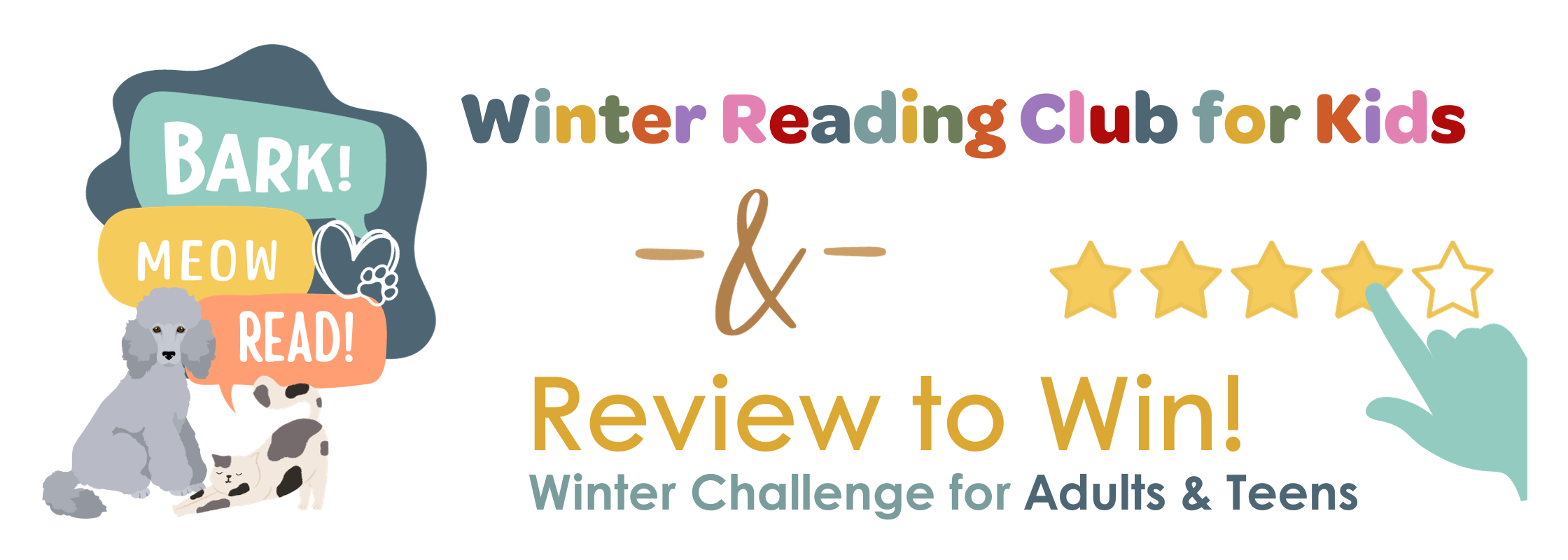 Winter Reading Club for Kids, and Review to Win for Teens and Adults