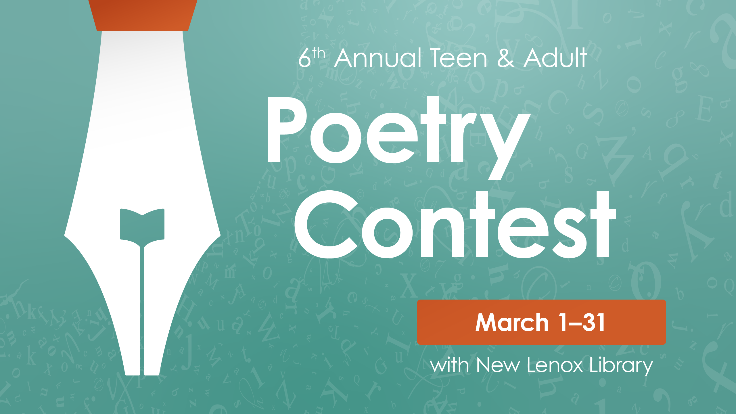 Poetry Contest 2024, March 1–31