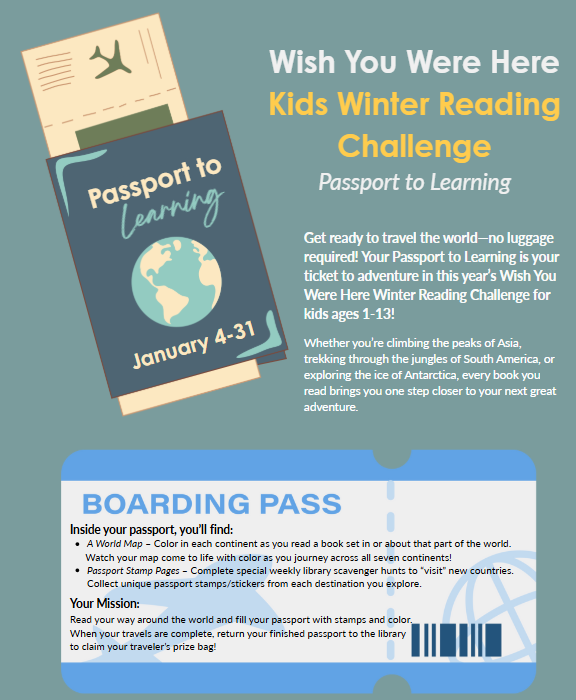 Kids Winter Reading Challenge 2025