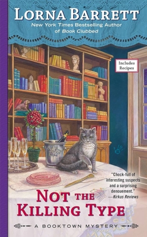 Cover image reads "Not the Killing Type" by Lorna Barrett